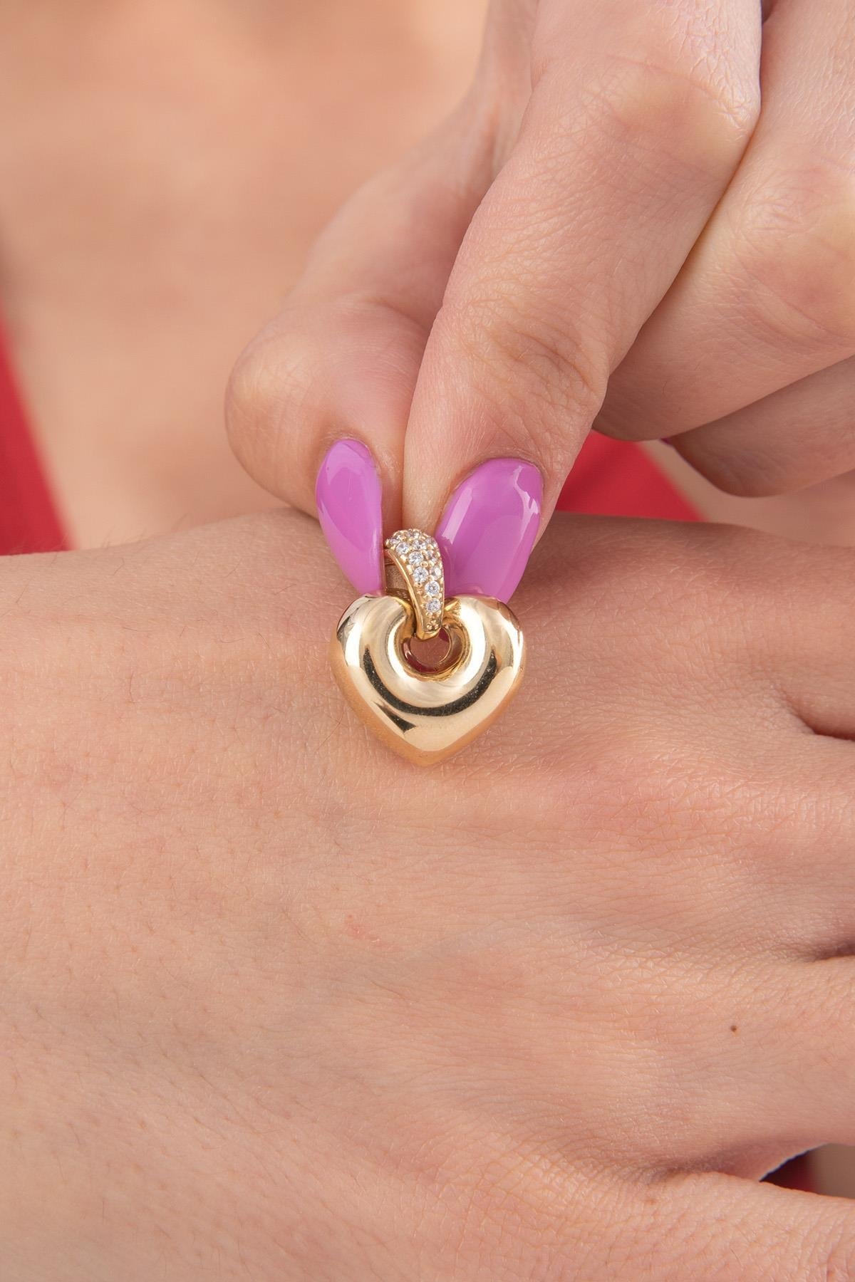 14ct Alluring Heart Pendant-0