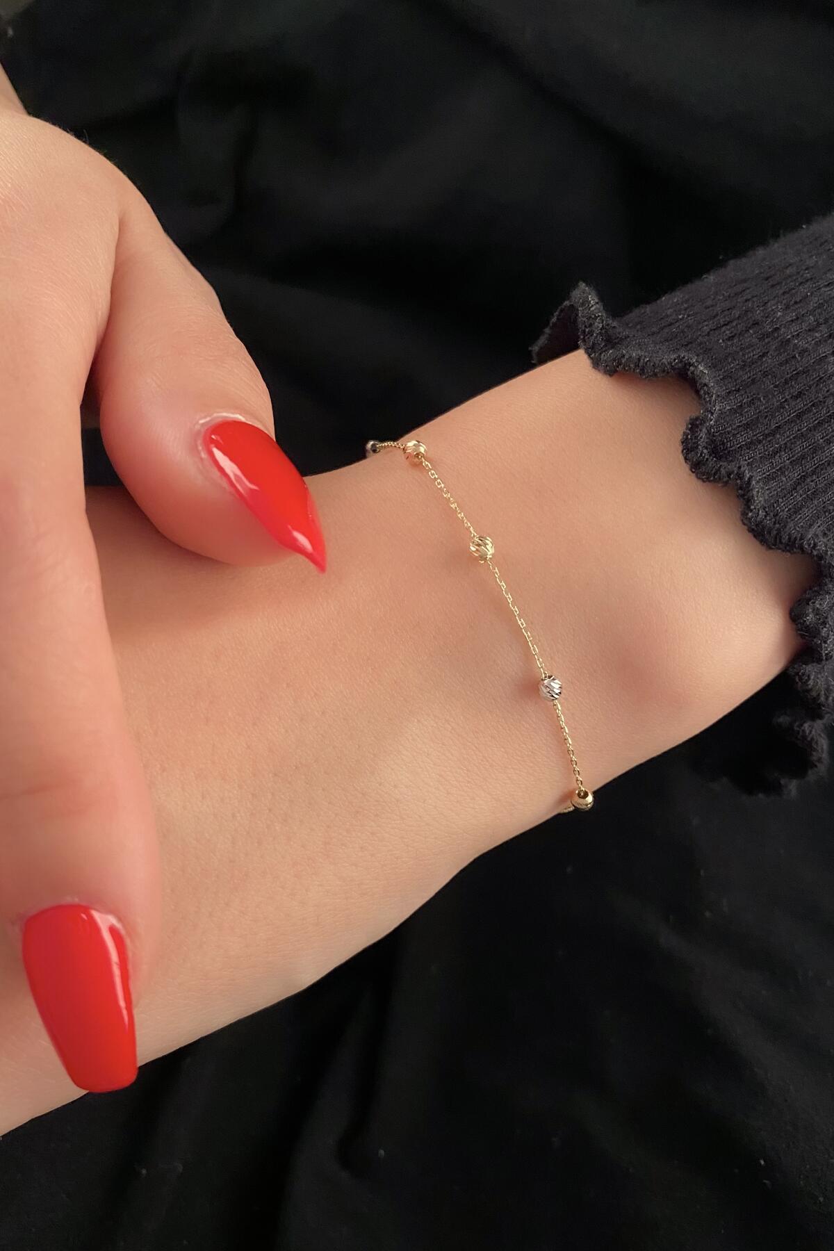 14ct Altın Dorica Bracelet-2