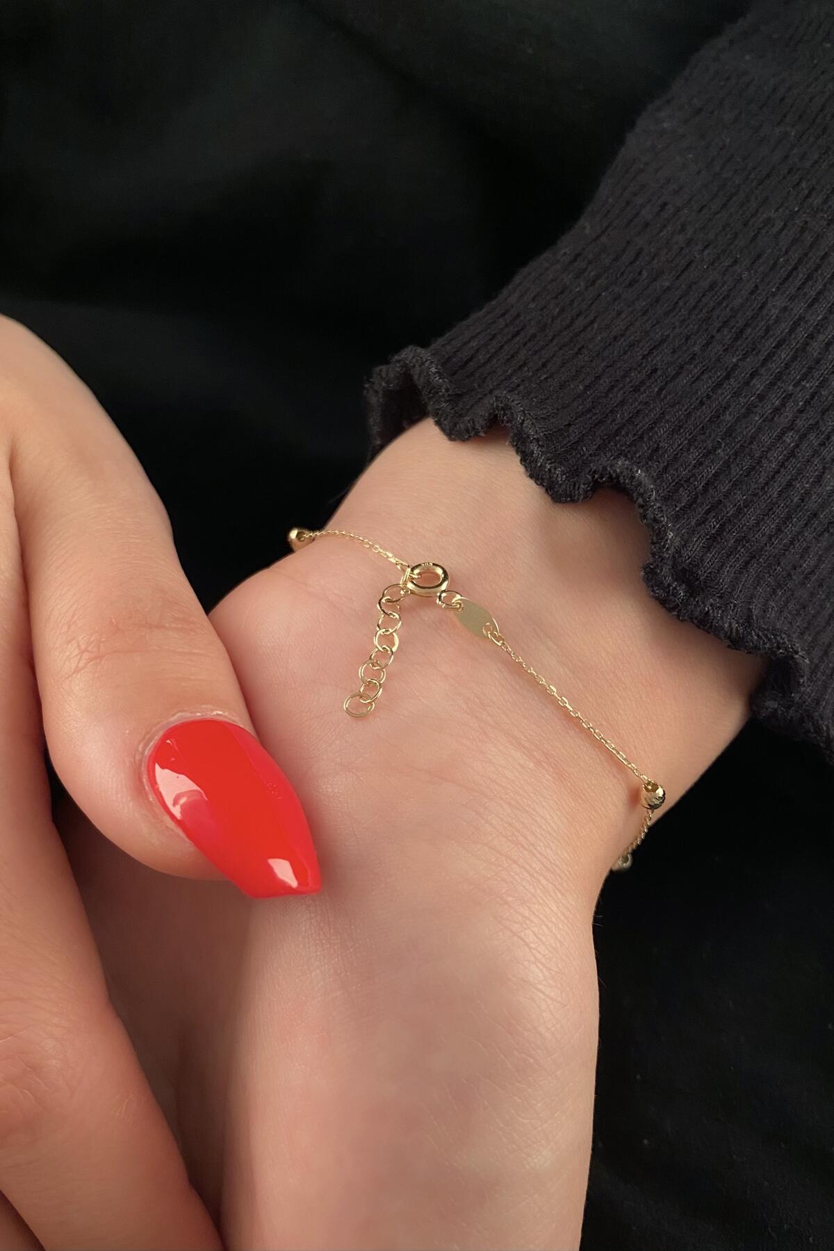 14ct Altın Dorica Bracelet-3