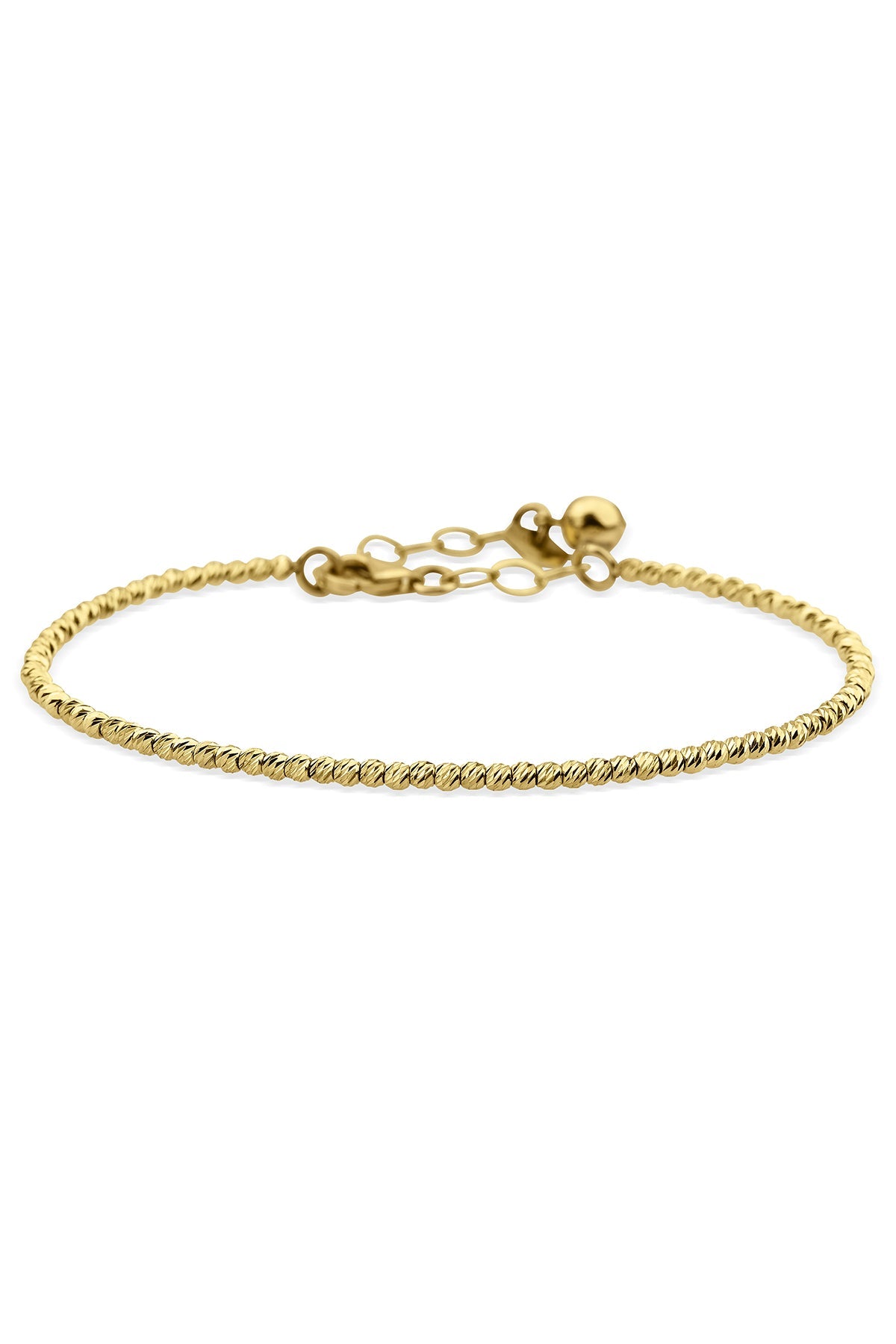 14ct Gold 1 Row Dorica Cuff Bracelet-0