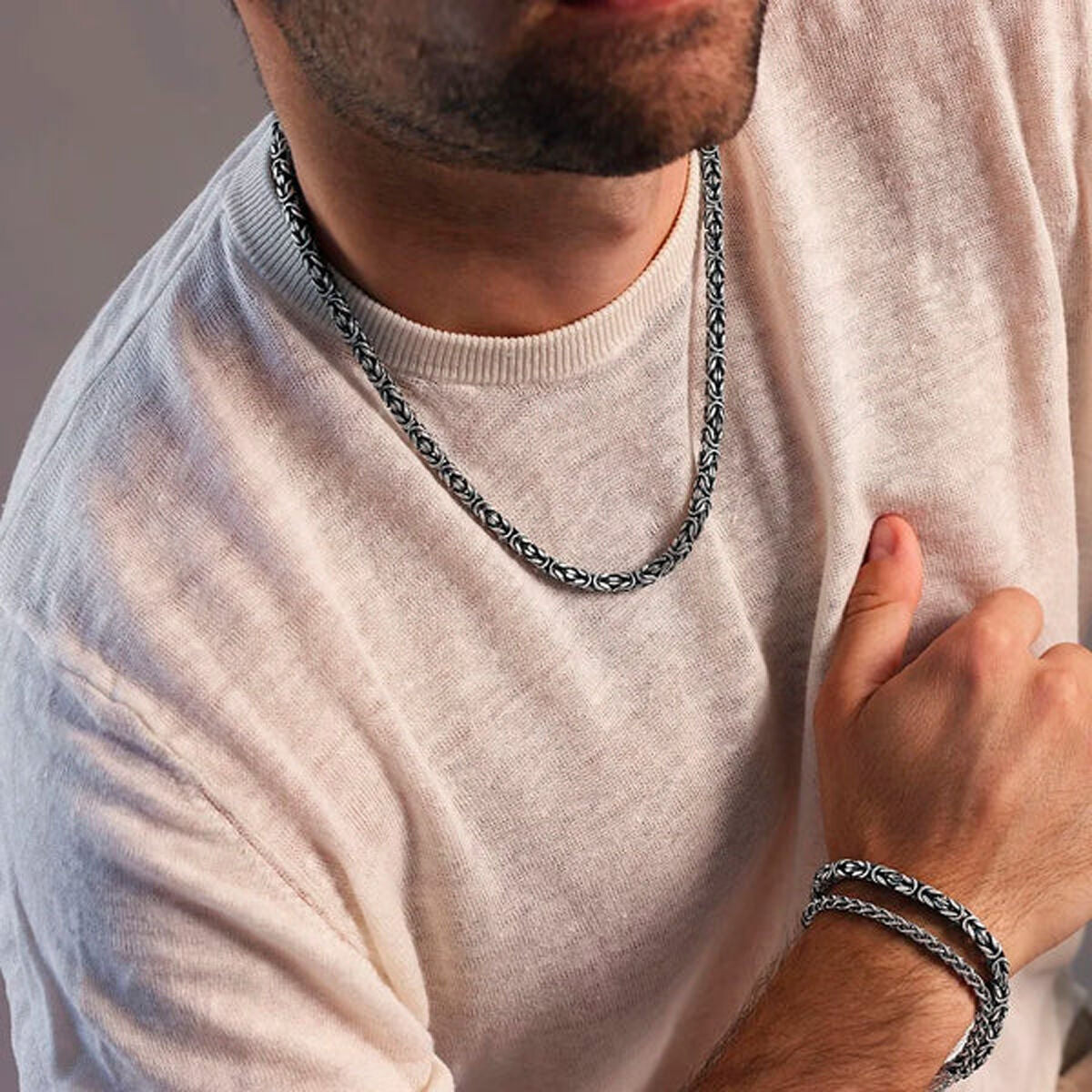 Collana Da Uomo Albert M. WSOX00600.S Argento-1